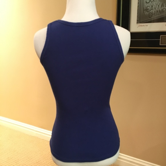 Royal blue racer back tank top - Picture 2 of 3